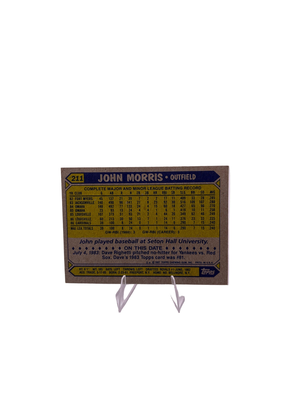 Topps John Morris