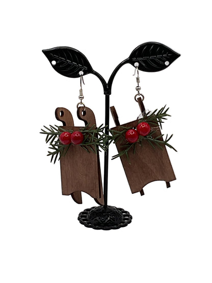 Country Christmas Earrings