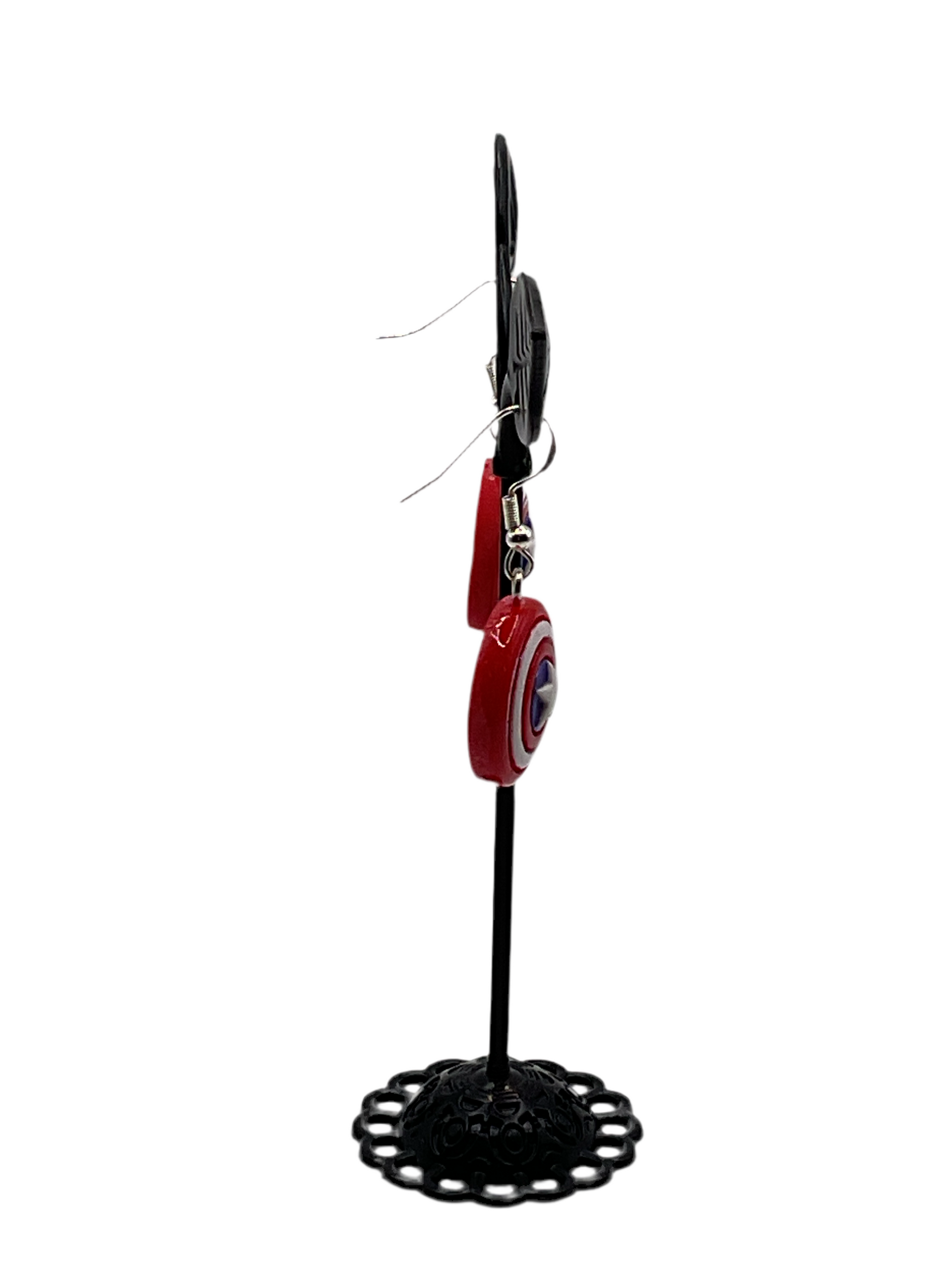 Captain America Shield Earrings