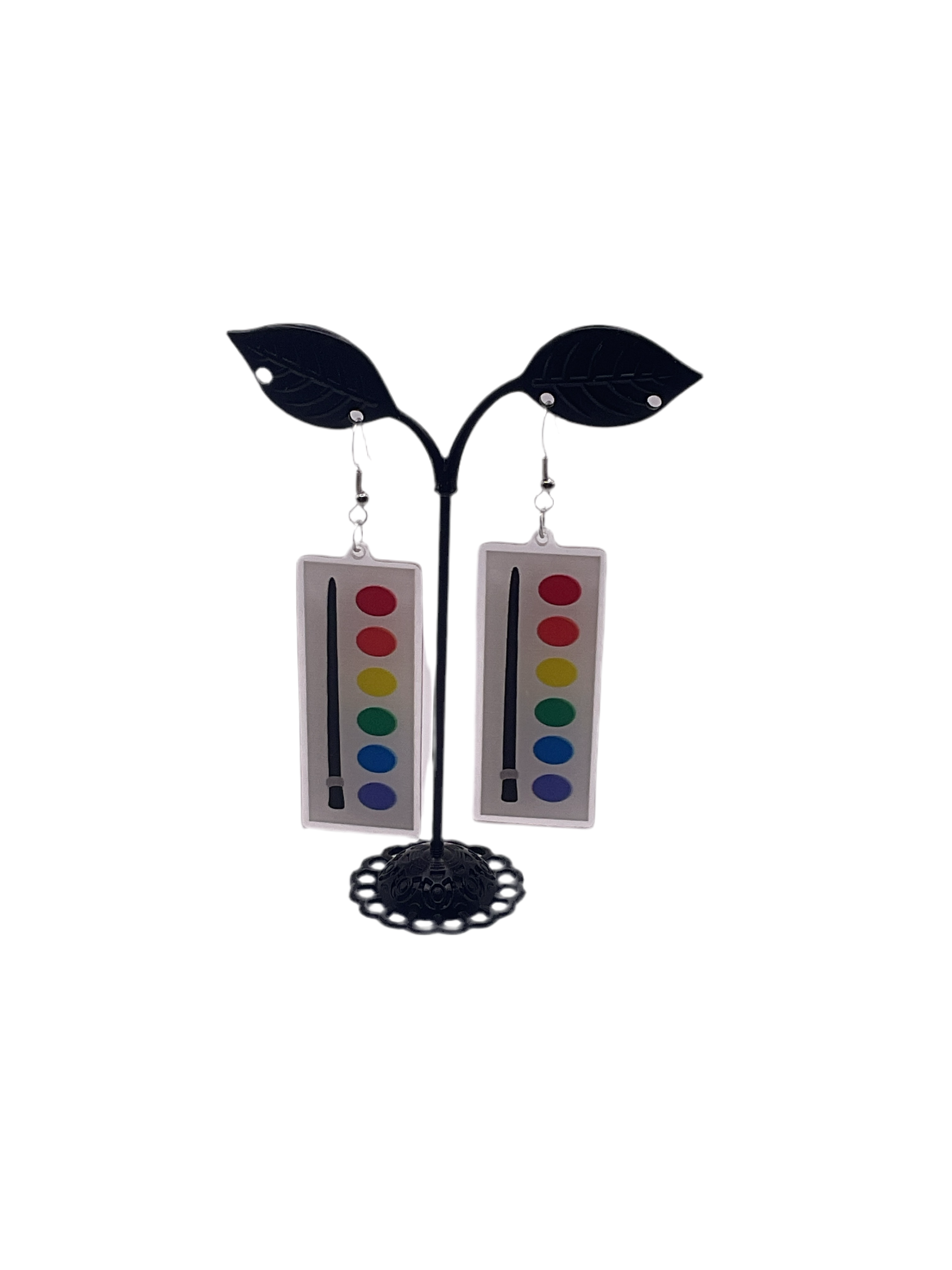 Paintbrush And Paint Earrings