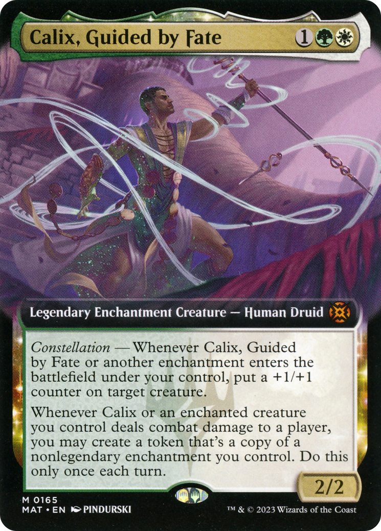 Calix, Guided by Fate (MAT-165) - March of the Machine: The Aftermath: (Extended Art, enchantment)