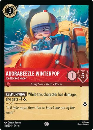Adorabeezle Winterpop - Ice Rocket Racer (116/204) - Azurite Sea Cold Foil Main image