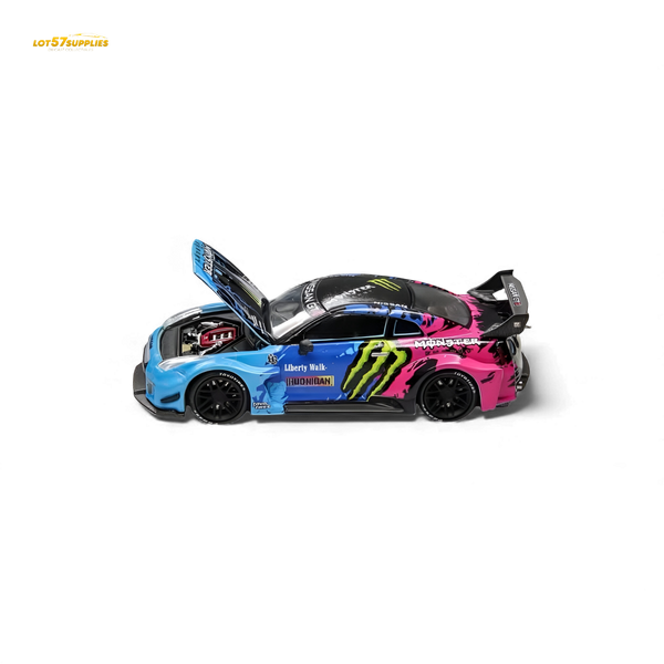 (Pre-Order) Demon King Auto GT-R R35 LBWK Wide-Body - Monster Livery 1:64