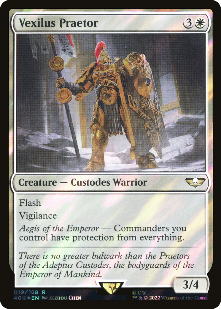 Vexilus Praetor (40K-019) - Warhammer 40,000 Commander Foil