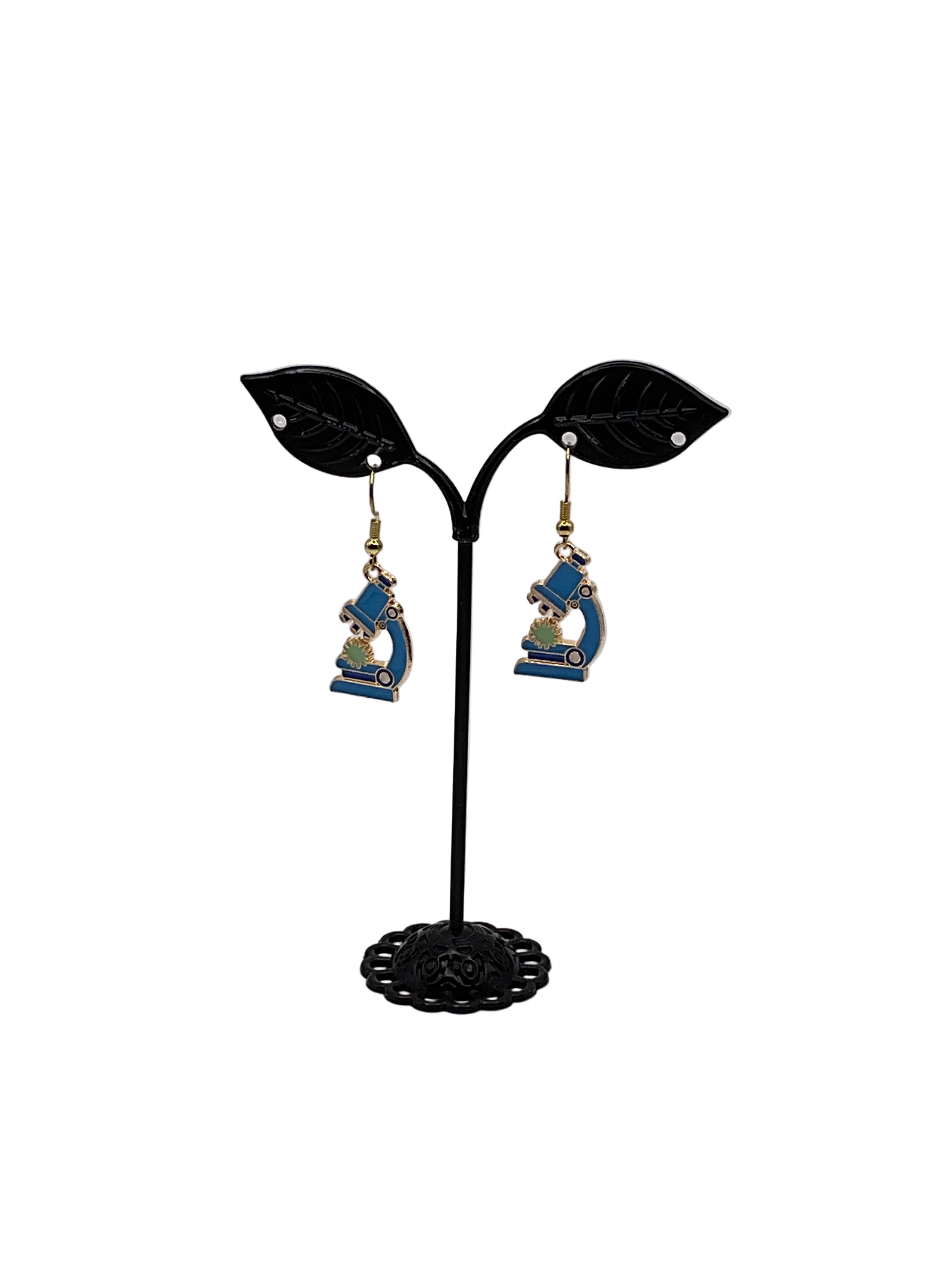 Microscope earrings
