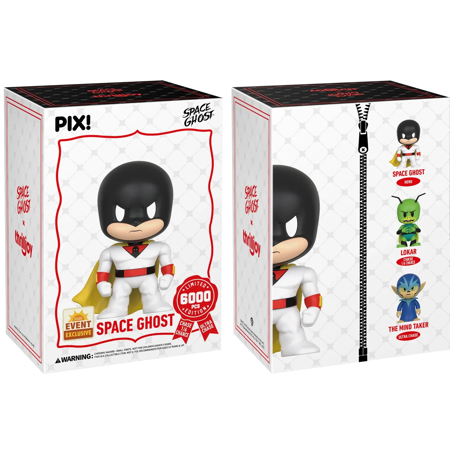 [Thrilljoy] [EXCLUSIVE] Space Ghost - Space Ghost LE6000 PIX Vinyl Figure (1 in 6 Chance at Chase)