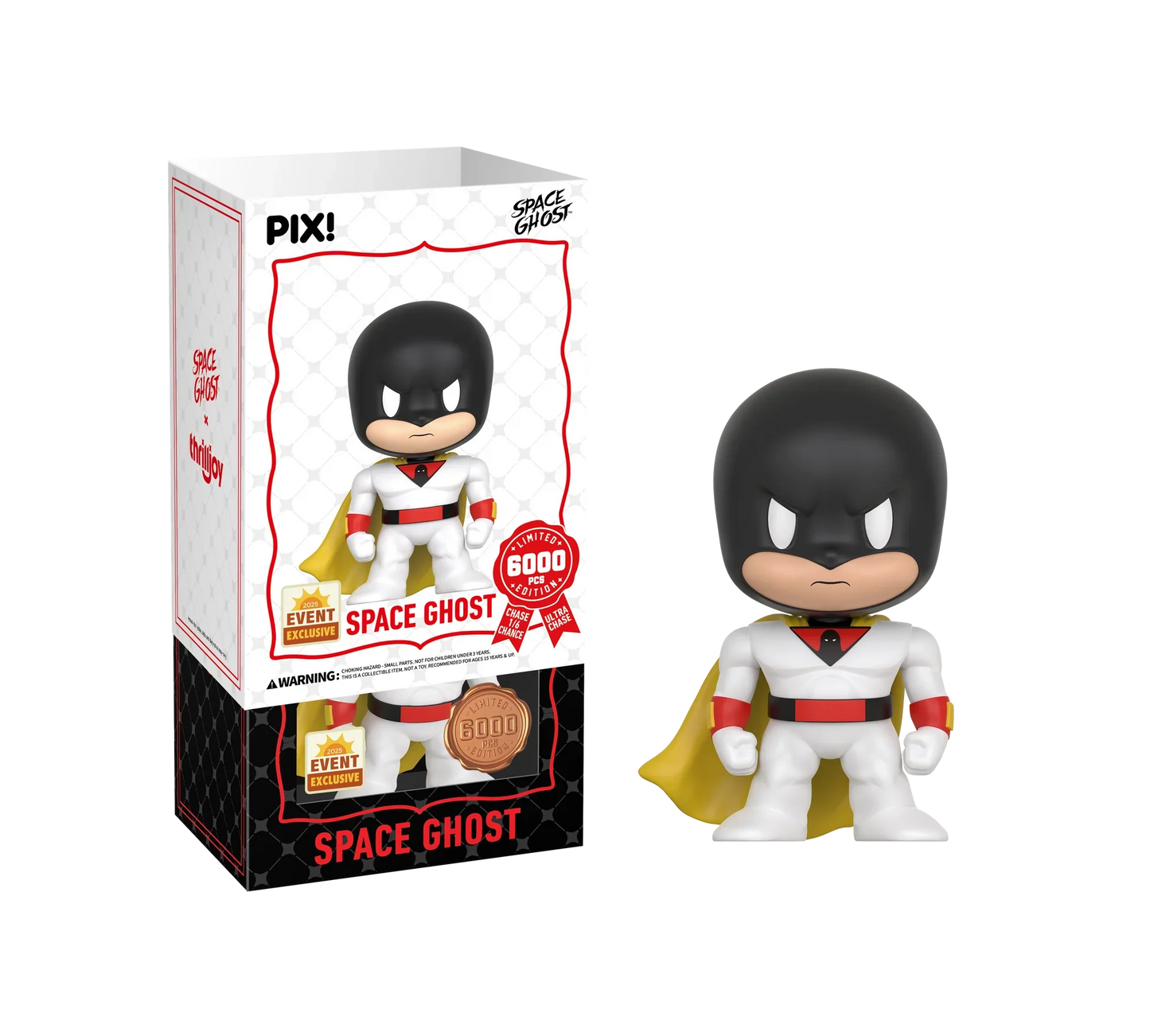 [Thrilljoy] [EXCLUSIVE] Space Ghost - Space Ghost LE6000 PIX Vinyl Figure (1 in 6 Chance at Chase)
