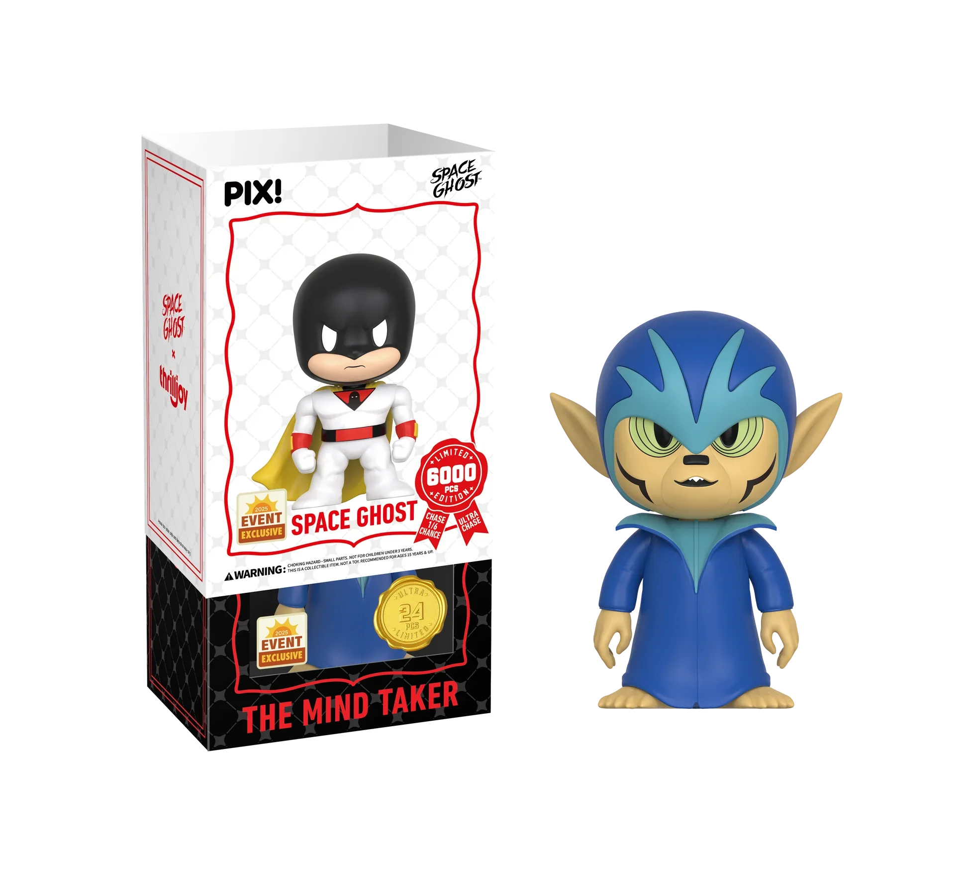 [Thrilljoy] [EXCLUSIVE] Space Ghost - Space Ghost LE6000 PIX Vinyl Figure (1 in 6 Chance at Chase)