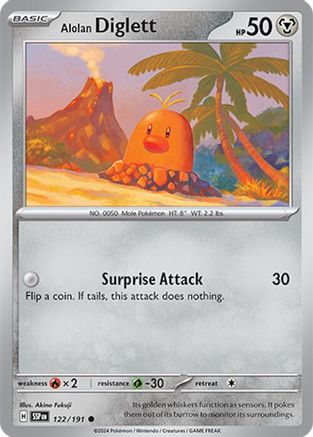 Alolan Diglett 122/191 - SV08 Surging Sparks Main image