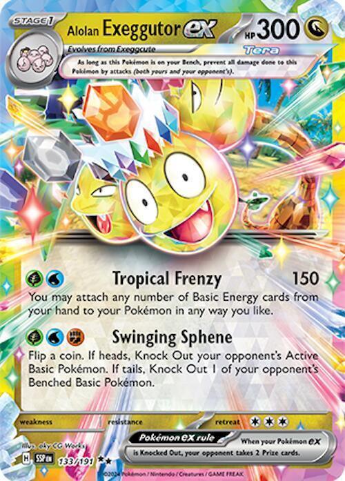 Alolan Exeggutor ex (133/191) [Scarlet & Violet: Surging Sparks] Main image