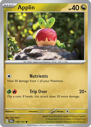 Applin 138/191 - SV08 Surging Sparks Reverse Holofoil Main image