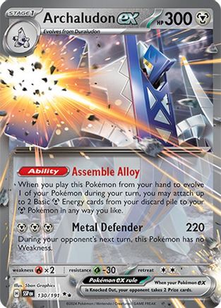 Archaludon ex 130/191 - SV08 Surging Sparks Holofoil Main image