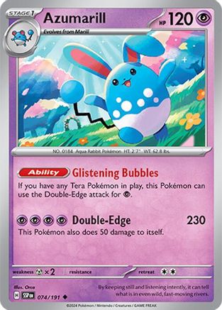 Azumarill 074/191 - SV08 Surging Sparks Main image