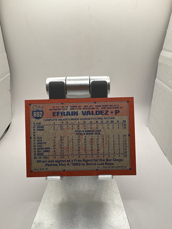 Topps Efrain Valdez