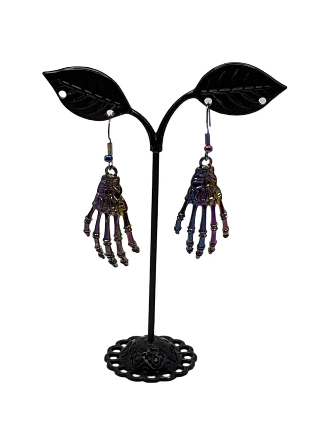 Skeleton Hand Earrings Hover Image