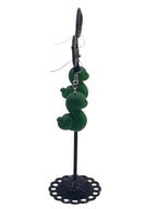 Green Snake Earrings