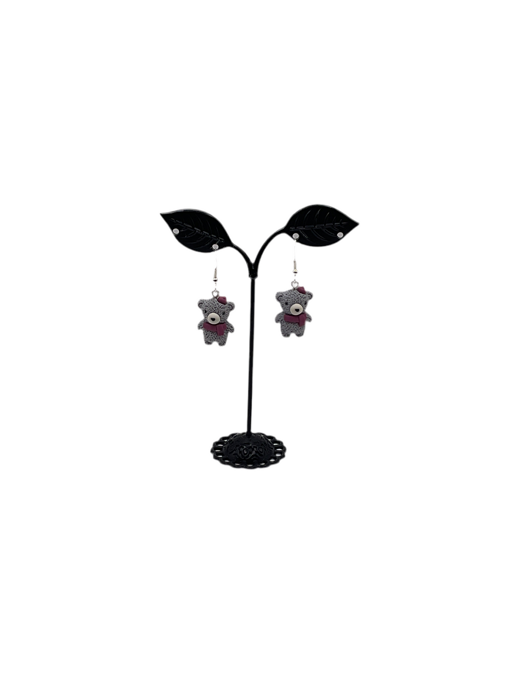 Teddy bear earrings