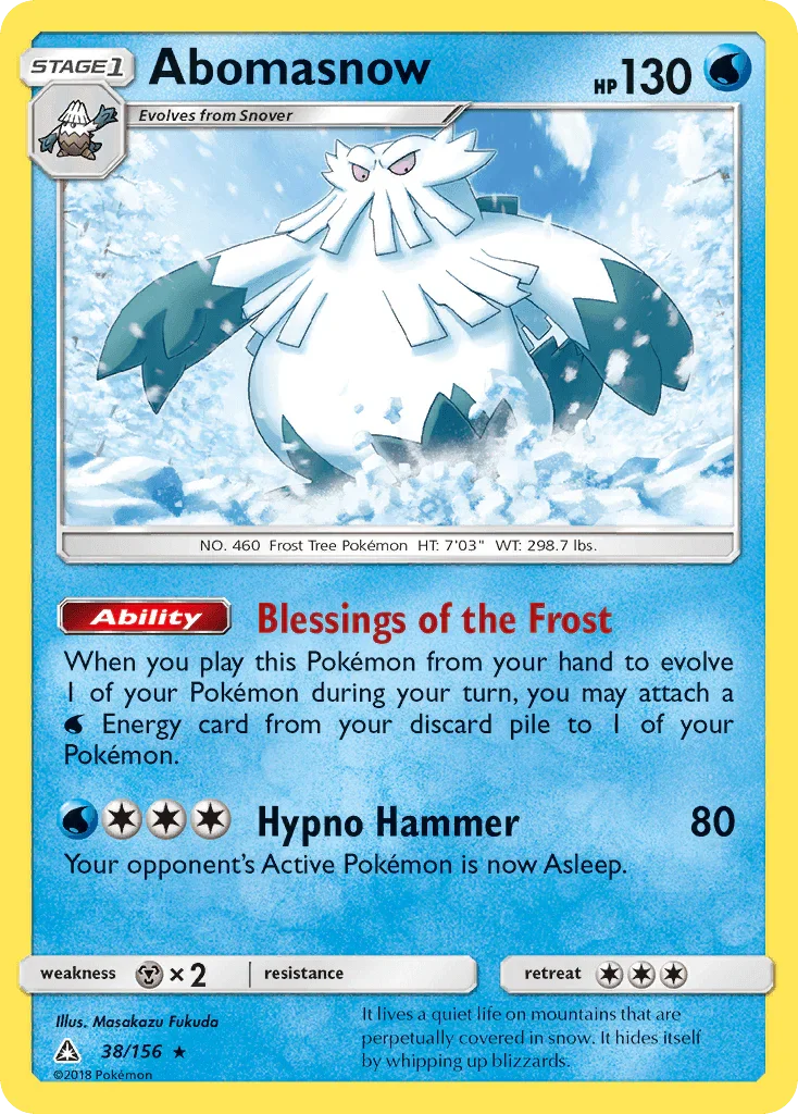 Abomasnow (38/156) [Sun & Moon: Ultra Prism] Main image
