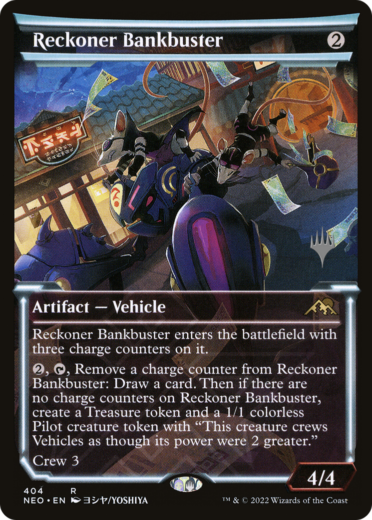 Reckoner Bankbuster (PPBRO-404P) - Kamigawa: Neon Dynasty Promos: (Showcase)