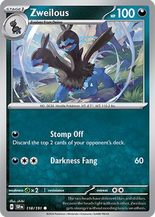 Zweilous 118/191 - SV08 Surging Sparks Reverse Holofoil Main image