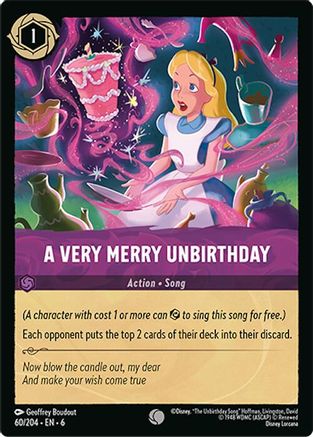 A Very Merry Unbirthday (60/204) - Azurite Sea Cold Foil Main image