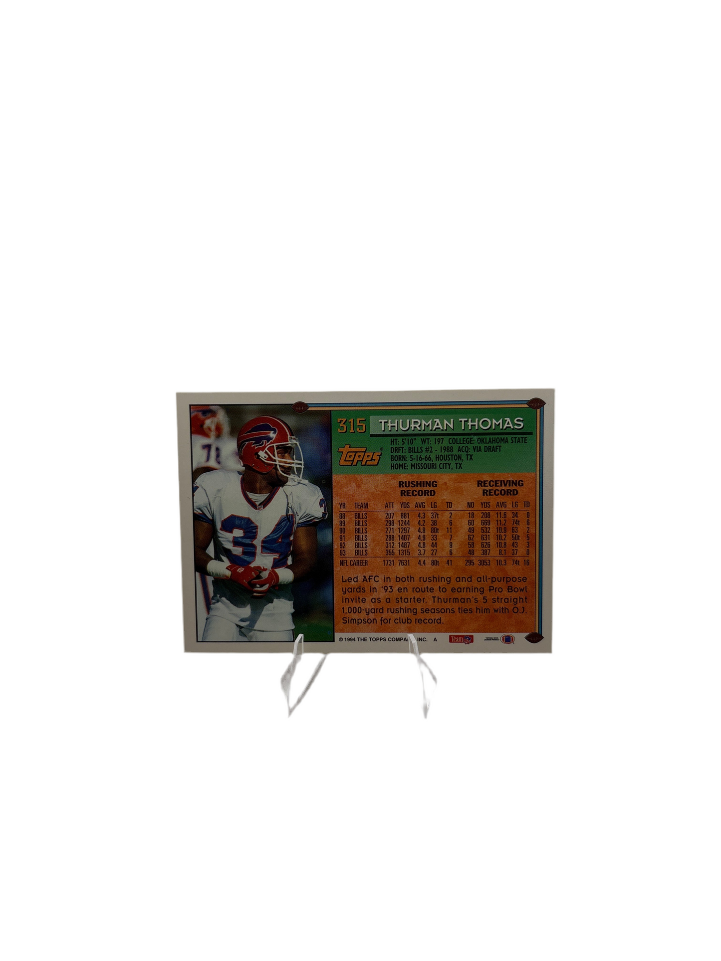 Topps Thurman Thomas
