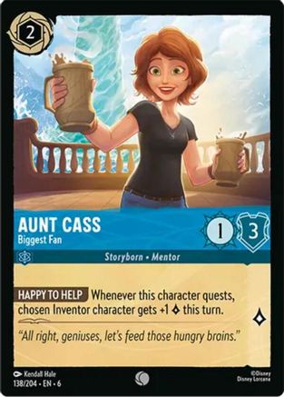 Aunt Cass - Biggest Fan (138/204) - Azurite Sea Cold Foil Main image
