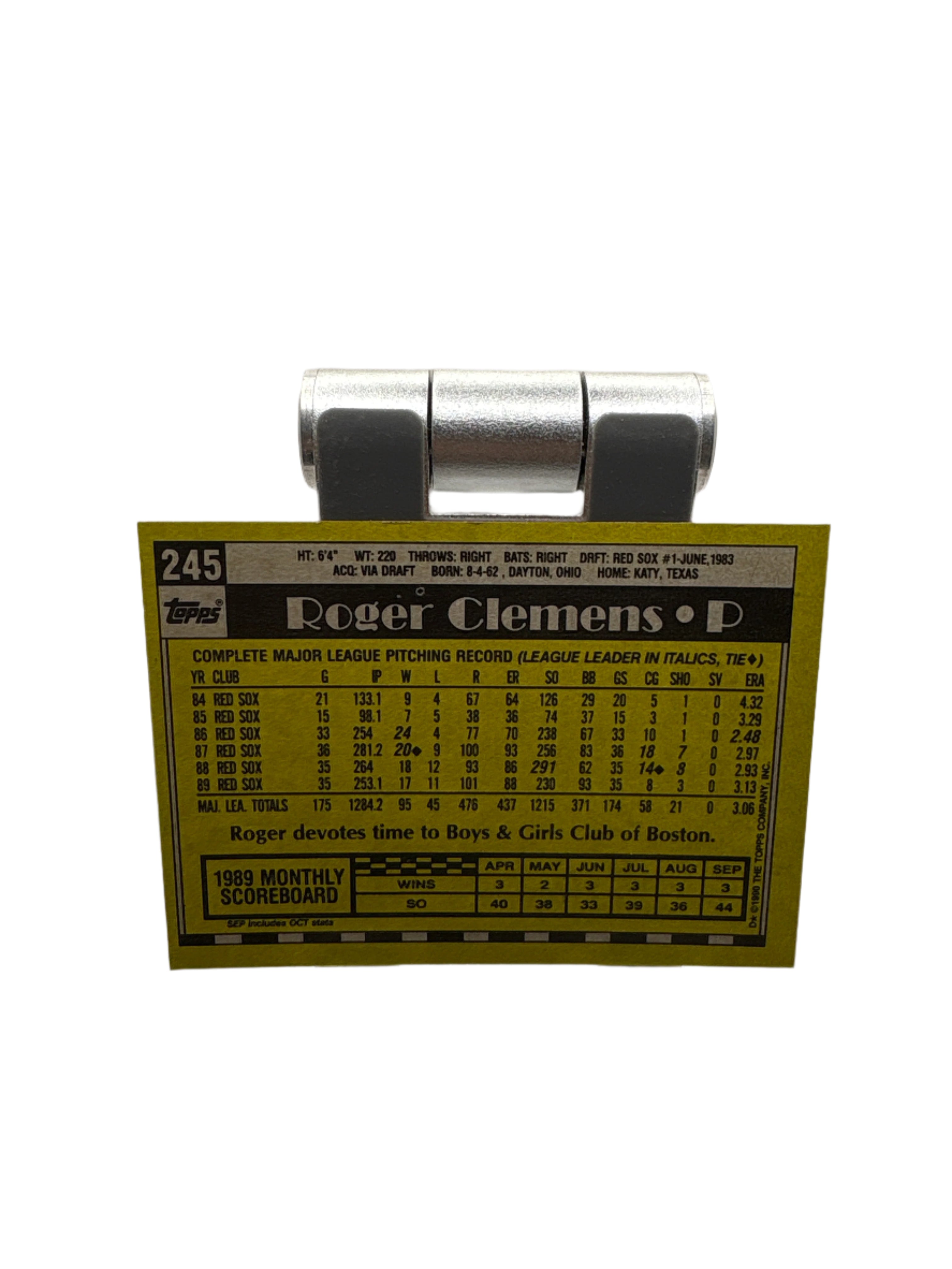 Topps Roger Clemens