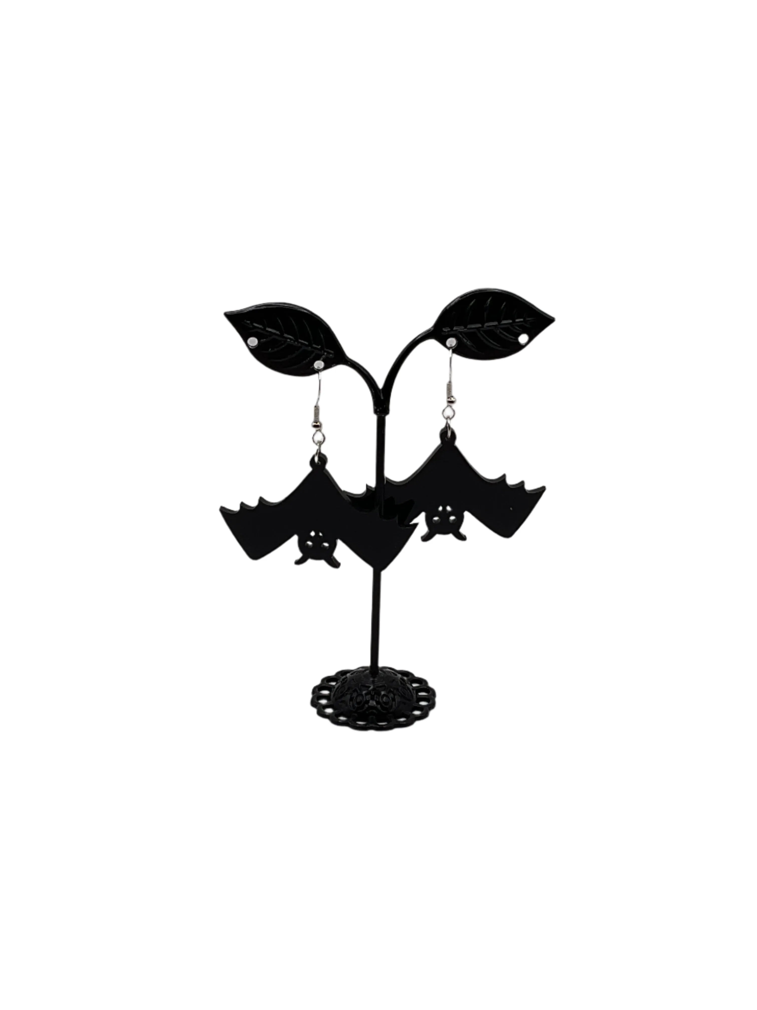 Hanging Bat Earrings