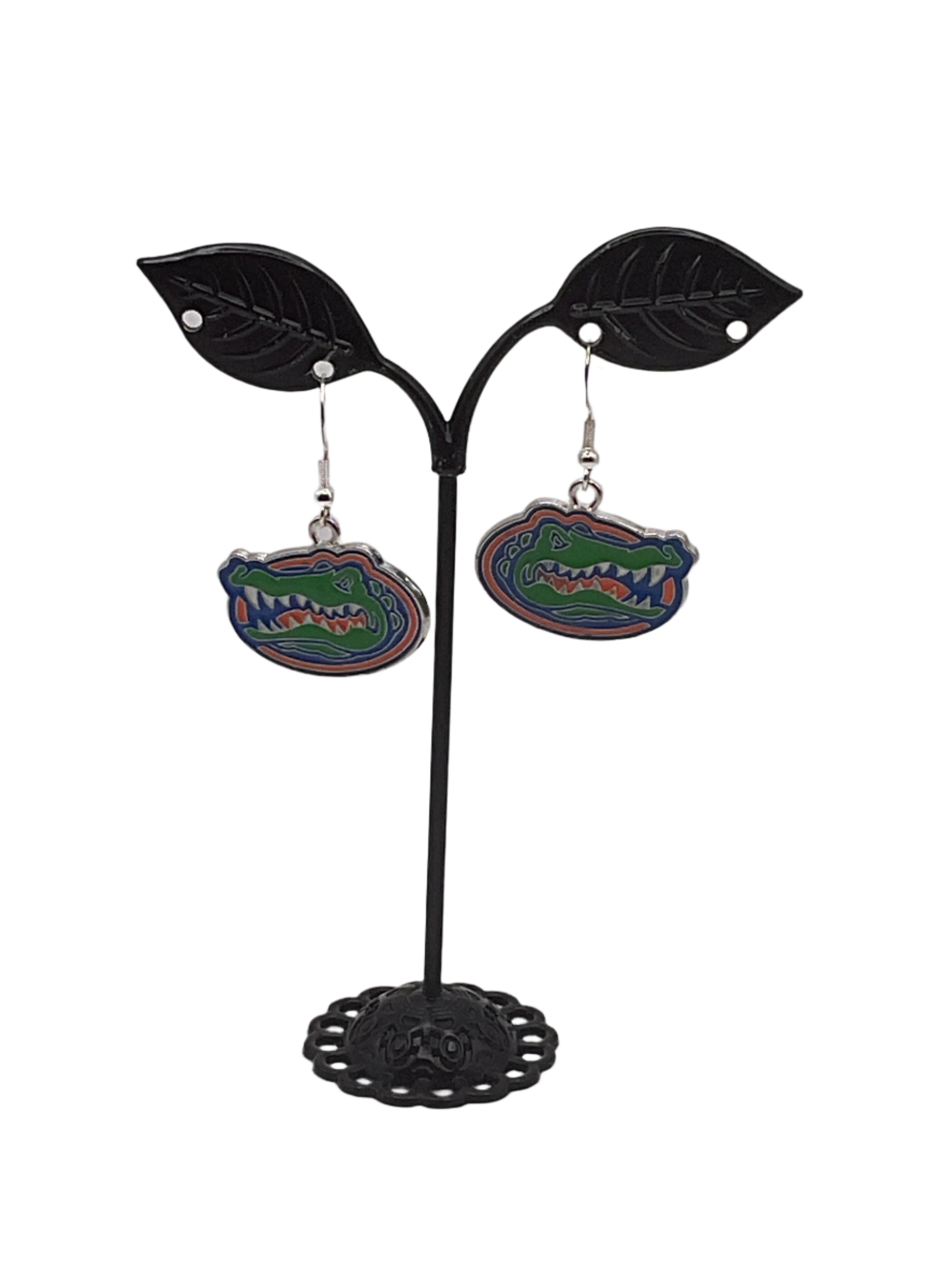 Florida Gator football earrings