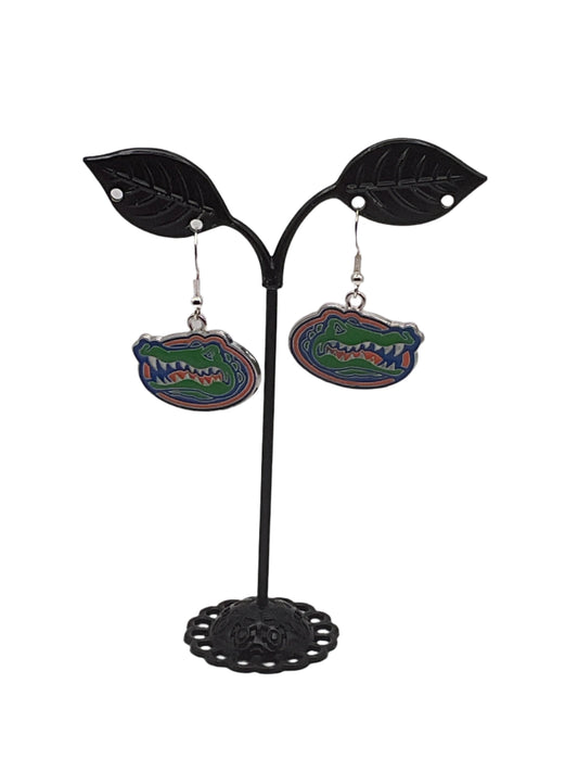 Florida Gator football earrings