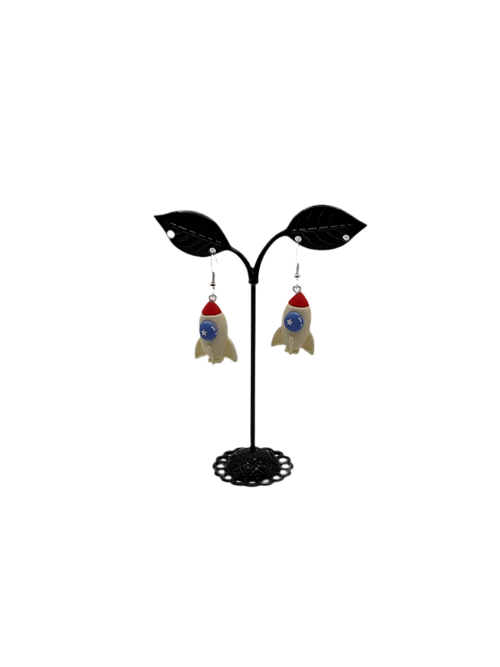 Rocket ship earrings