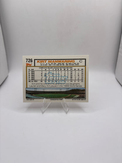 Topps Kirt Manwaring