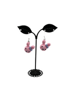 Pink Bunny Earrings