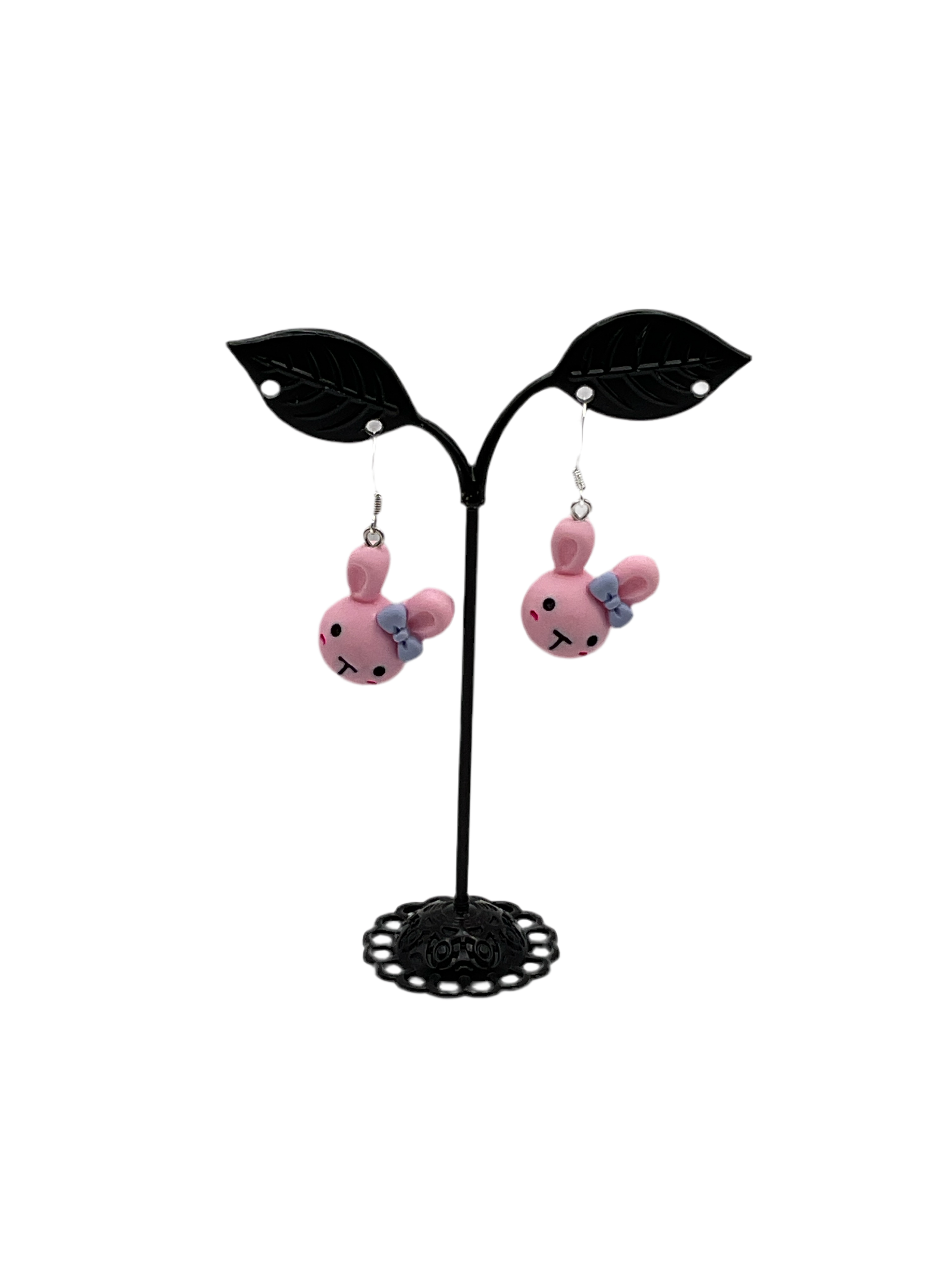 Pink Bunny Earrings