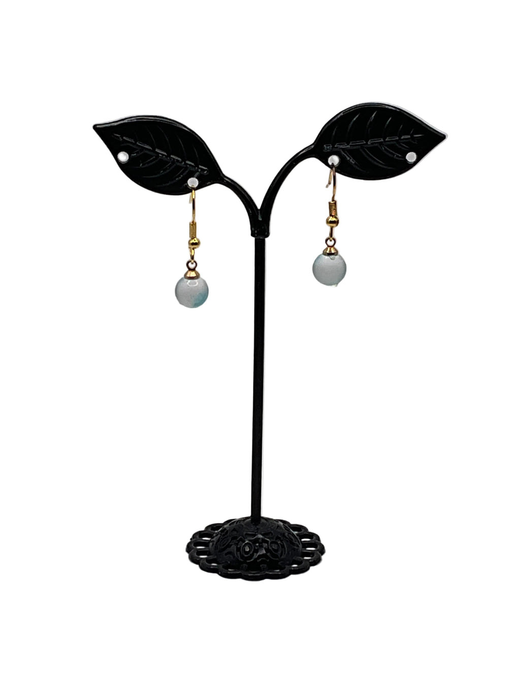 Earrings with beads