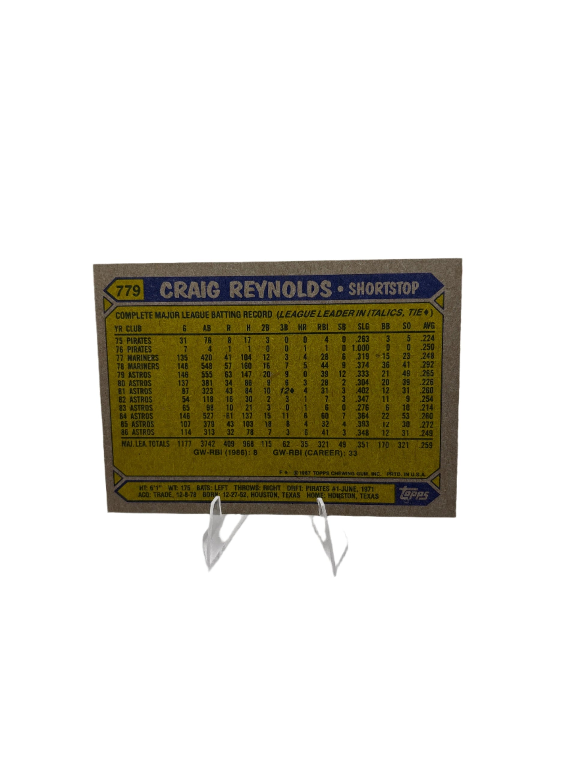 Topps Craig Reynolds