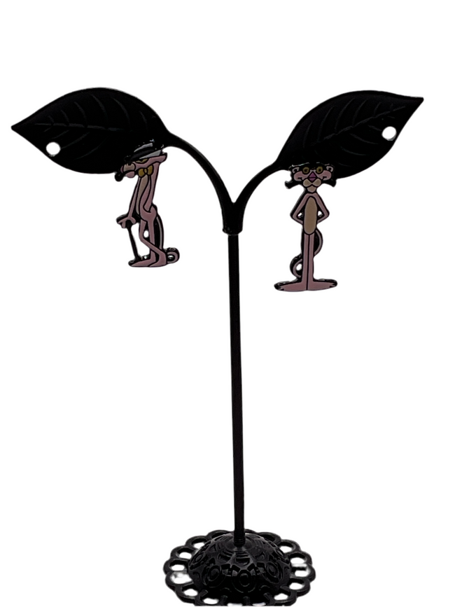Pink Panther Earrings Hover Image