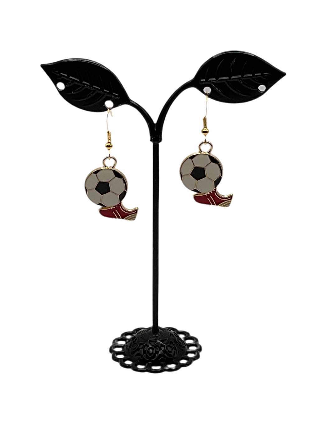 Soccer earrings