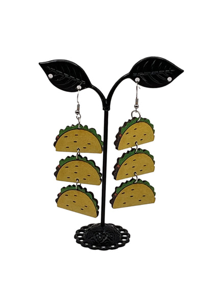 Three Tacos Earrings