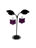 Cat tag earrings