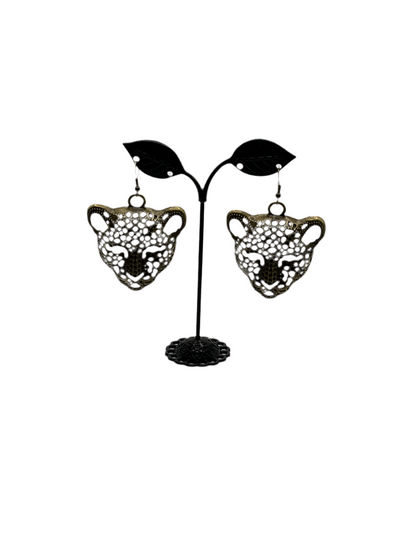 Cheetah earrings