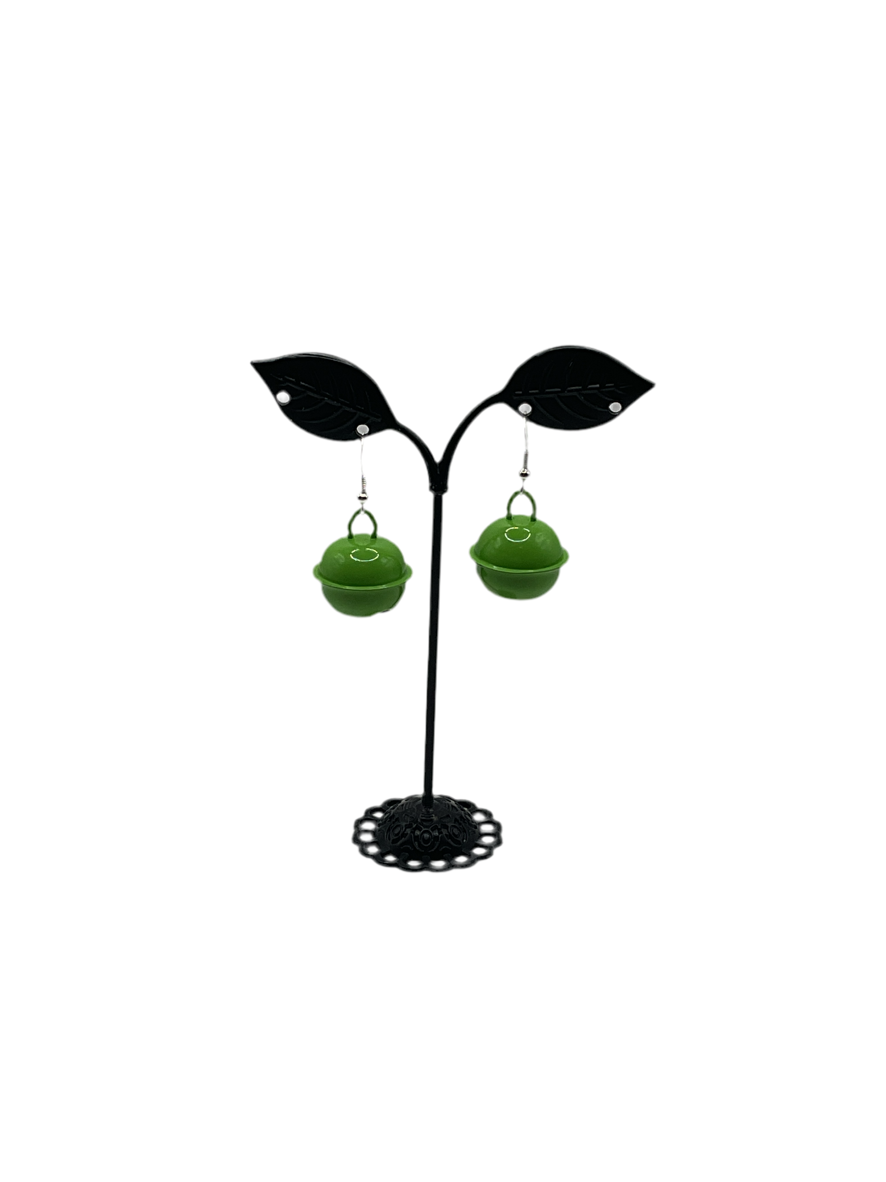 Green Bell Earrings