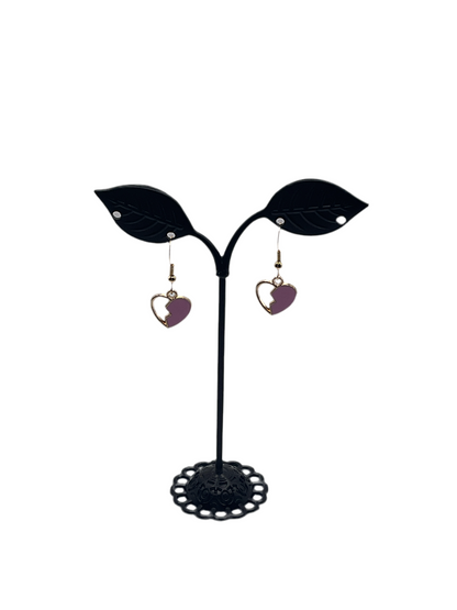 Broken heart earrings