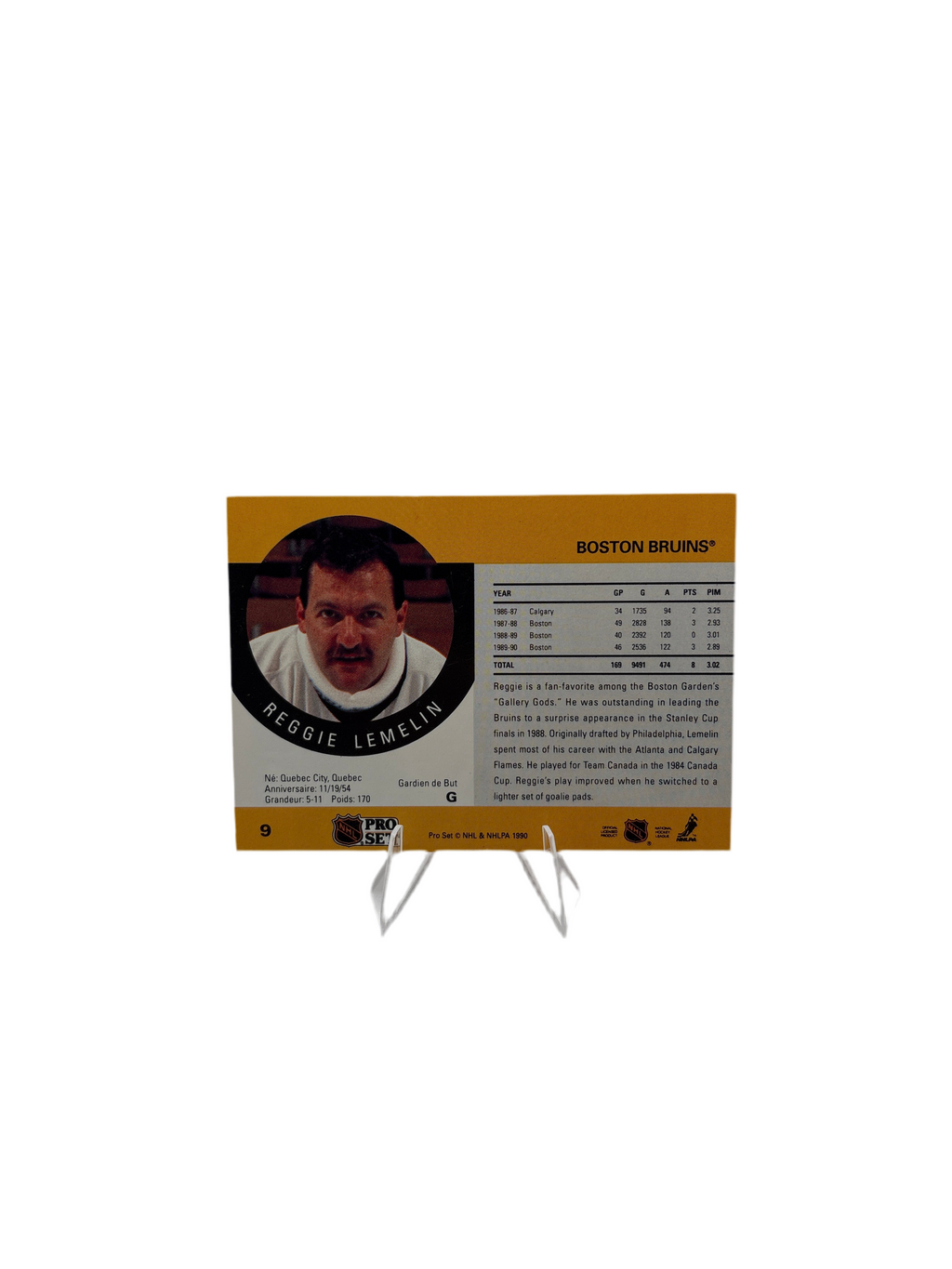 Pro Set Reggie Lemelin