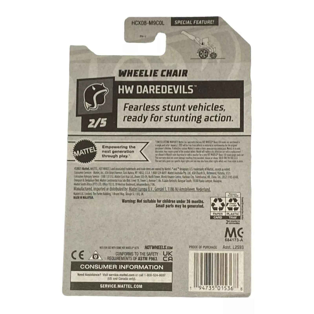 Hot Wheels Wheelie Chair - Aaron Wheelz Fotheringham - Daredevils Series 2/5 -