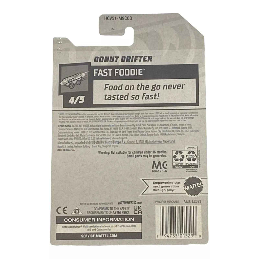 Hot Wheels Donut Drifter - Fast Foodie Series 4/5 -