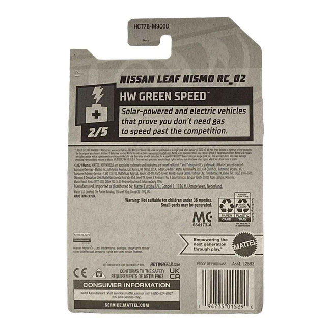 Hot Wheels Nissan Leaf Nismo RC_02 - Green Speed Series 2/5 Main Image