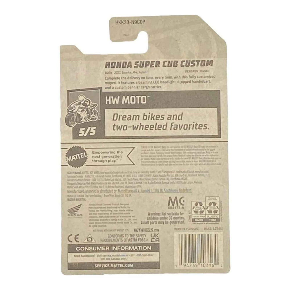 Hot Wheels Honda Super Cub Custom - Moto Series 5/5 -