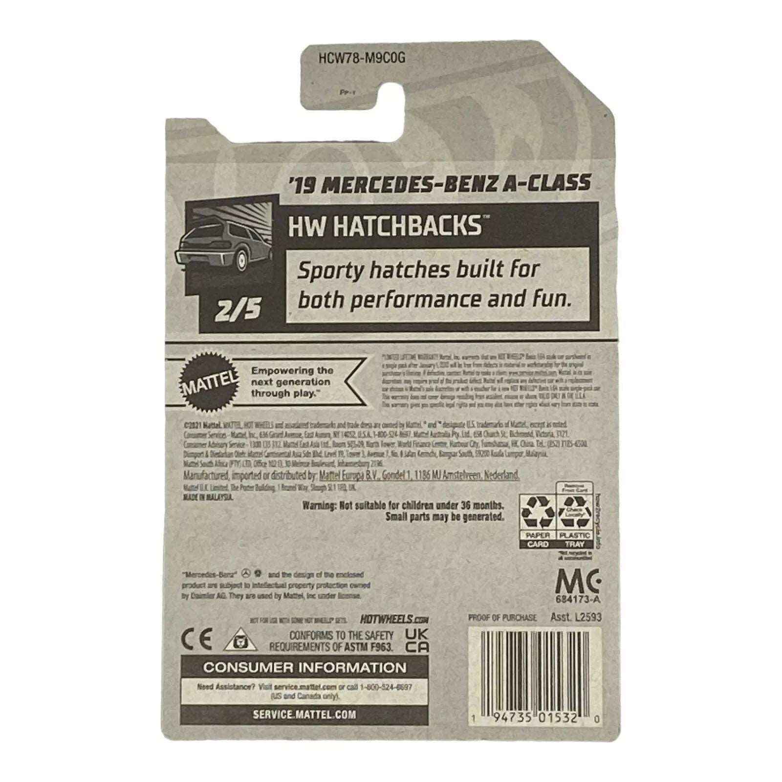 Hot Wheels '19 Mercedes-Benz A-Class - Hatchbacks Series 2/5